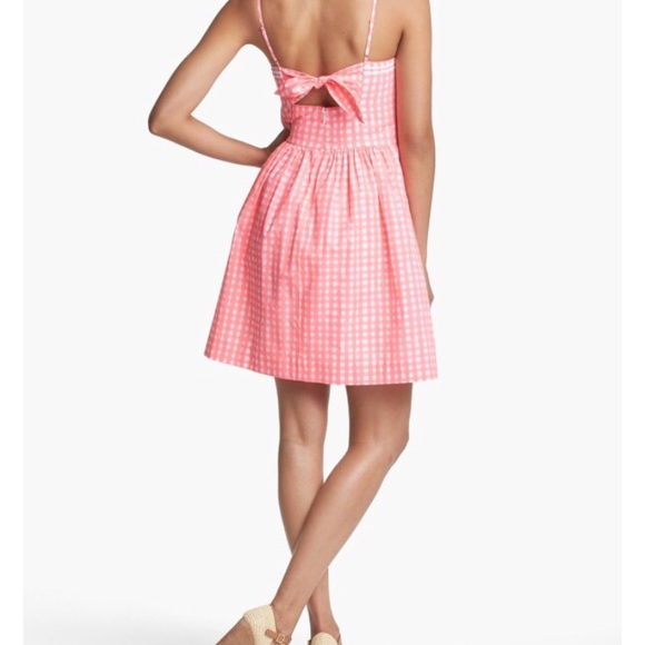 Lilly Pulitzer Bethany Dress Tie Back Gingham Pink - Picture 8 of 8